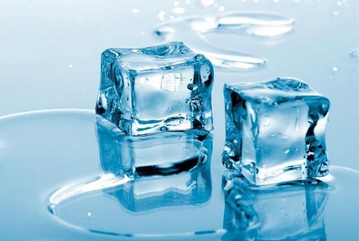 кубчета лед за разширени вени